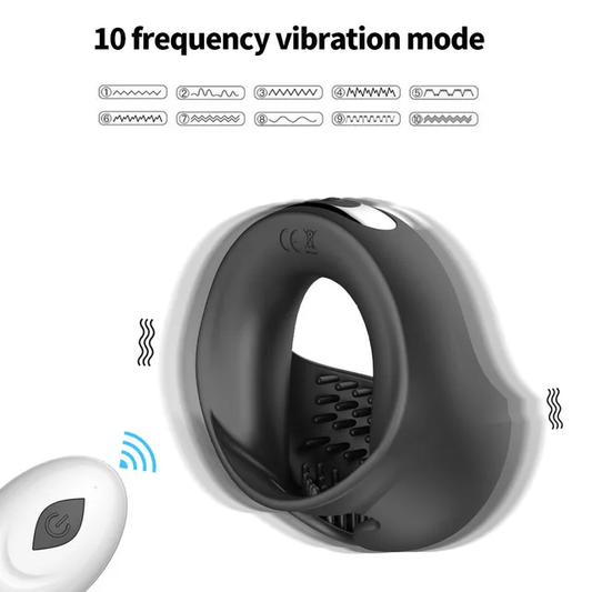 10 Frequency Cock Ring for Men