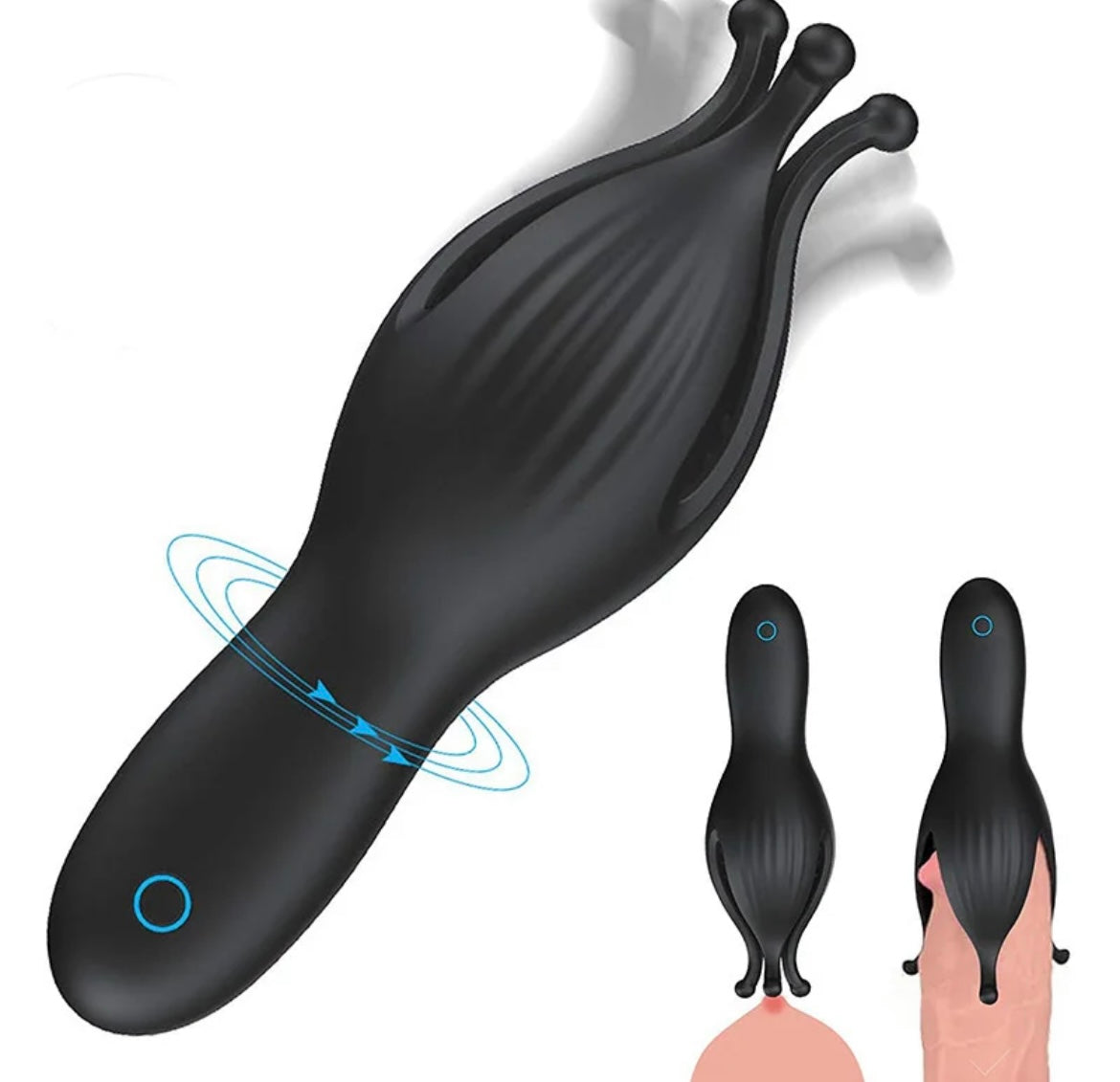 Mens Masturbation Cup. Trainer Massage Stick. 10 Frequency Masturbation Cup Sex Toys.