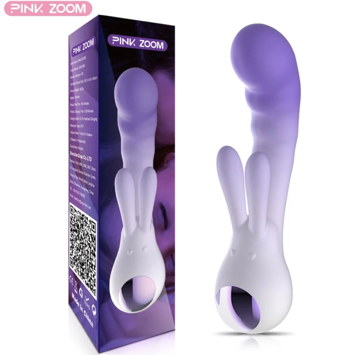 PINK ZOOM New dual motor Adult Sex Toys Women’s. Erotic G Spot Clitoris Rabbit Vibrator